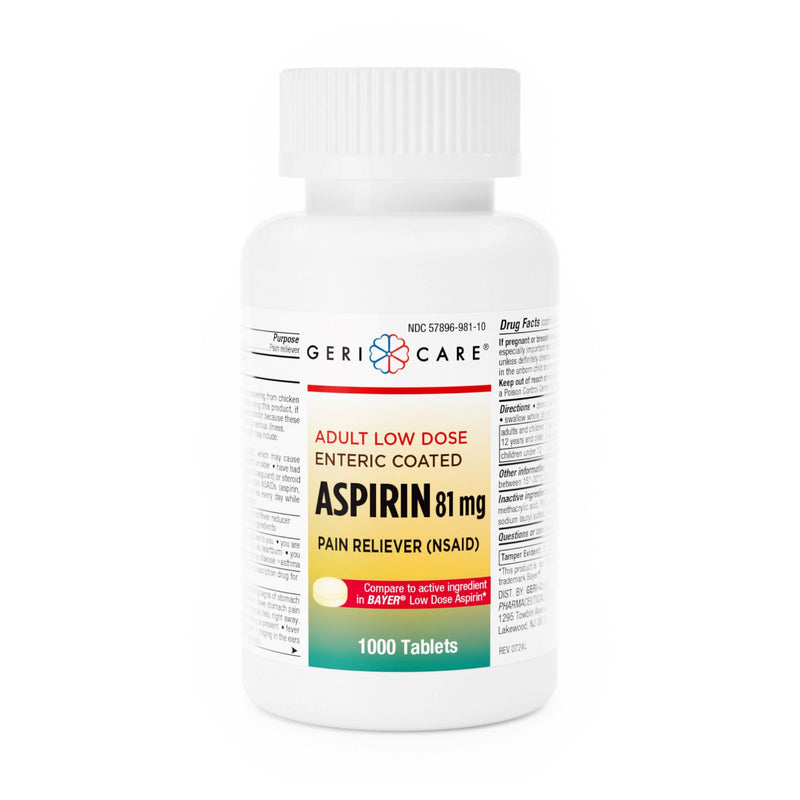 Geri-Care Low Dose Aspirin (Case of 12000)