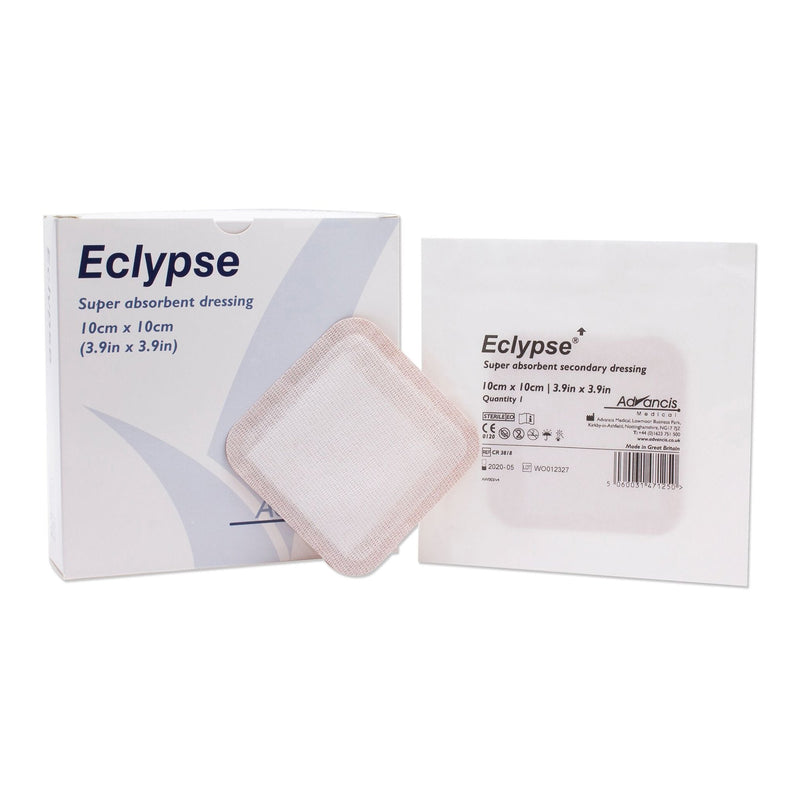 Mediusa Eclypse Super Absorbent Wound Dressing, 4 x 4 Inch (20/BX) 