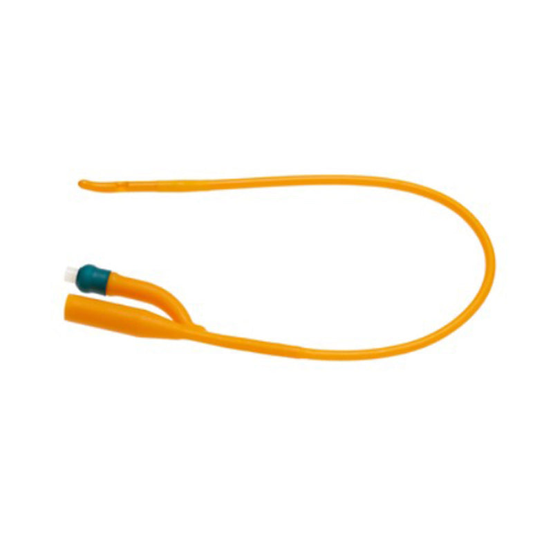 Foley Catheter Rusch PureGold 2-Way / Tiemann / One Eye Coude Tip 30 cc Balloon 14 Fr. PTFE (Teflon) Coated Latex (Box of 10)