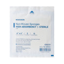 McKesson Sterile Nonwoven Sponge, 4 x 4 Inch, Four Ply (Case of 600)