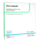 DermaLevin Adhesive with Border Foam Dressing, 6 x 6 Inch (Box of 10)