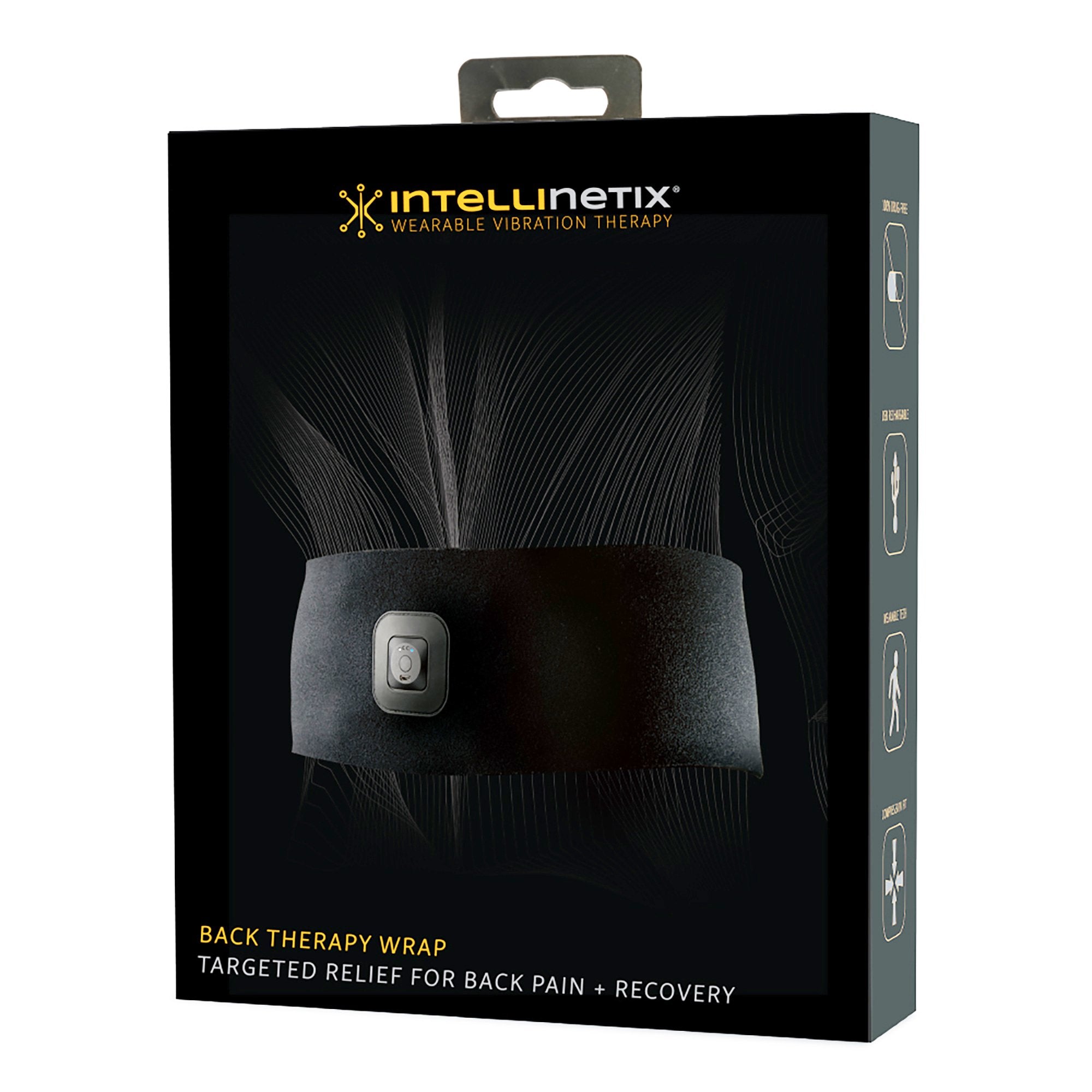Brownmed Intellinetix Back Vibration Therapy Wrap, One Size Fits Most 