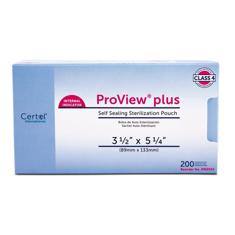 ProView plus Sterilization Pouch, 3-1/2 x 5-1/4 Inch (1200/CS)