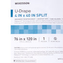 McKesson Sterile U-Drape with Split, 76 x 120 Inch (Case of 18)