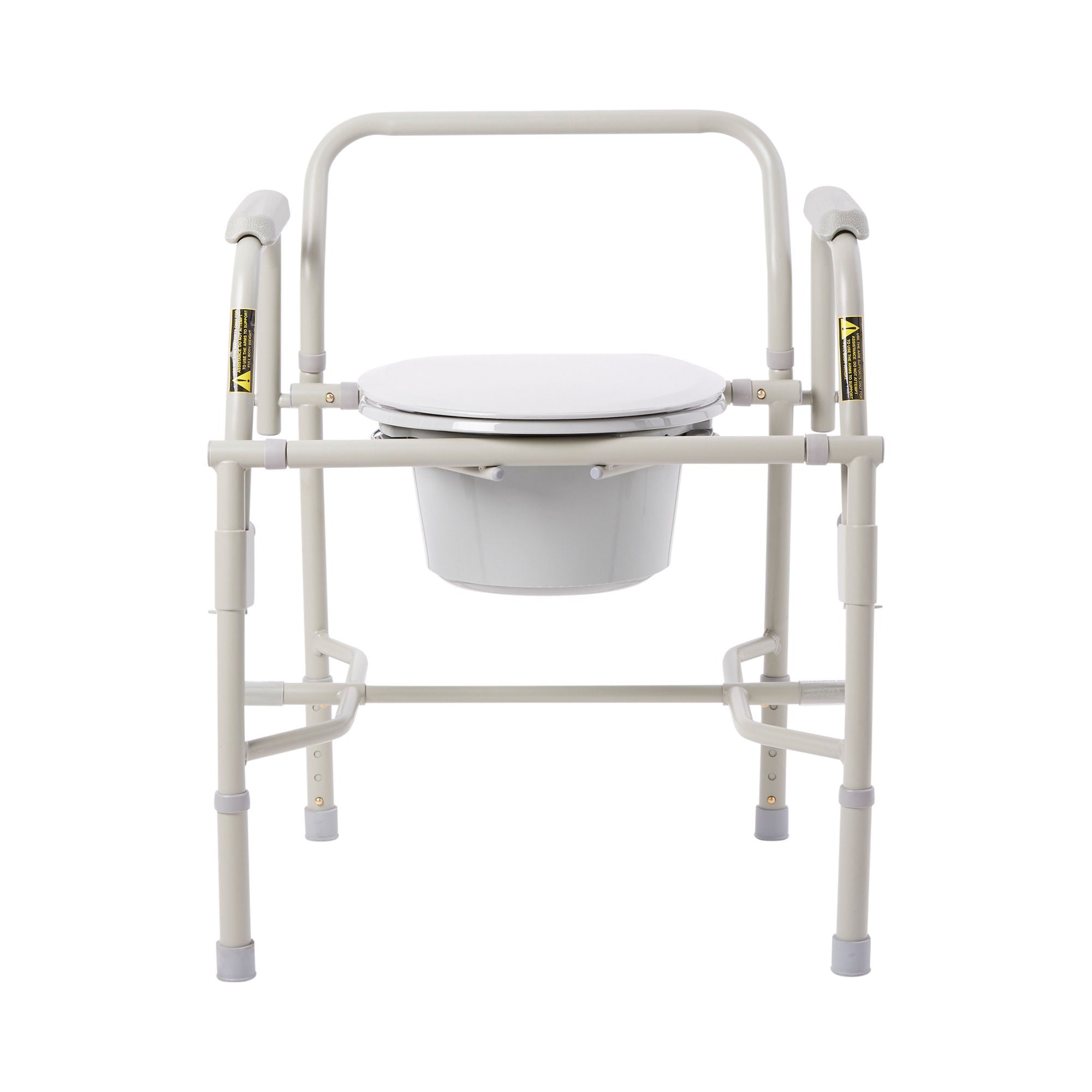 drive Deluxe Steel Drop-Arm Commode Chair (Each) 