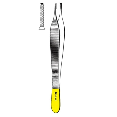 Sklar TC Adson Dressing Forceps - 6", Straight, Serrated - 51-3448 