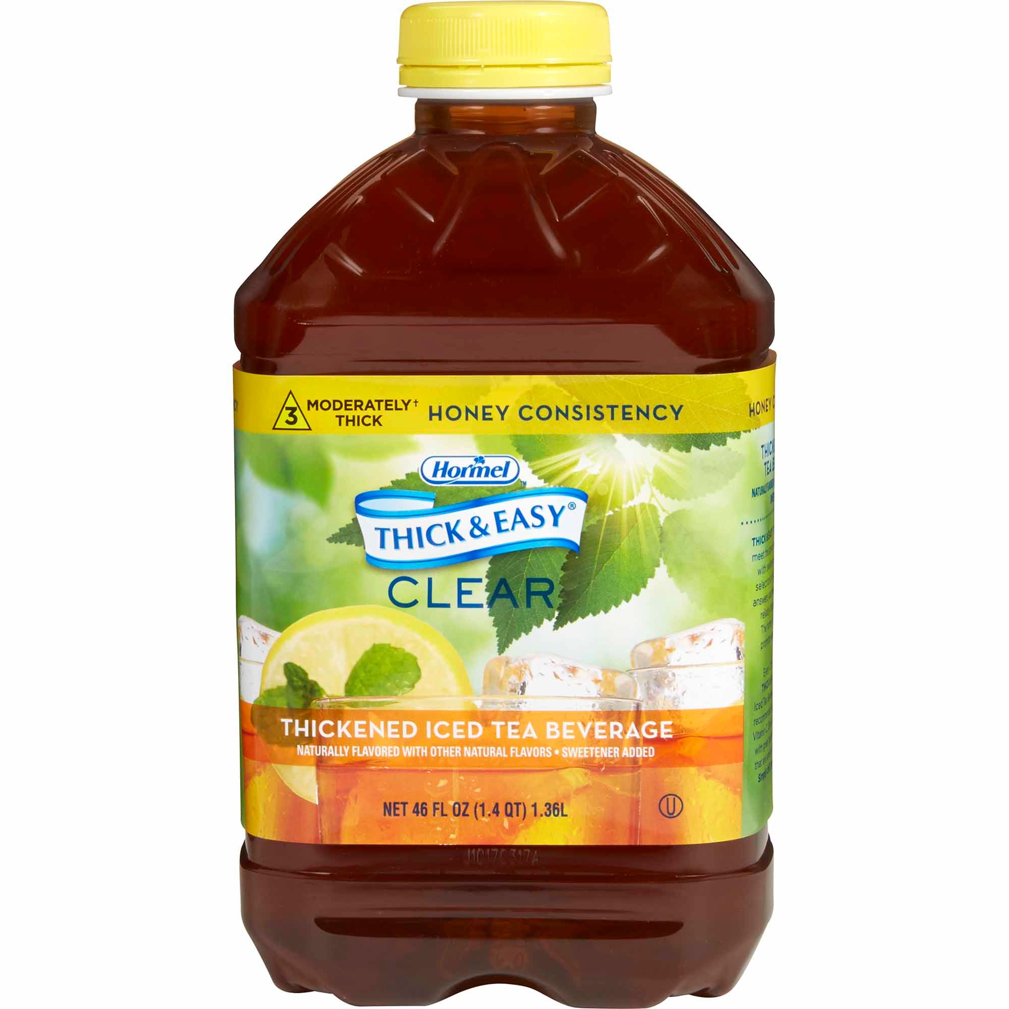 Lyons Magnus LLC Thick & Easy Clear Honey Consistency Iced Tea Thickened Beverage, 46-oz. (6/CS) 