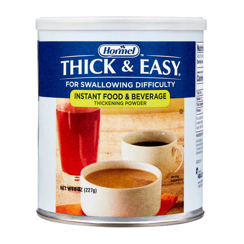 Thick & Easy IDDSI Level 0 Thin Food and Beverage Thickener, 8-ounce Canister (Case of 12)