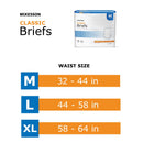 McKesson Classic Light Absorbency Incontinence Brief, Large (72/CS)