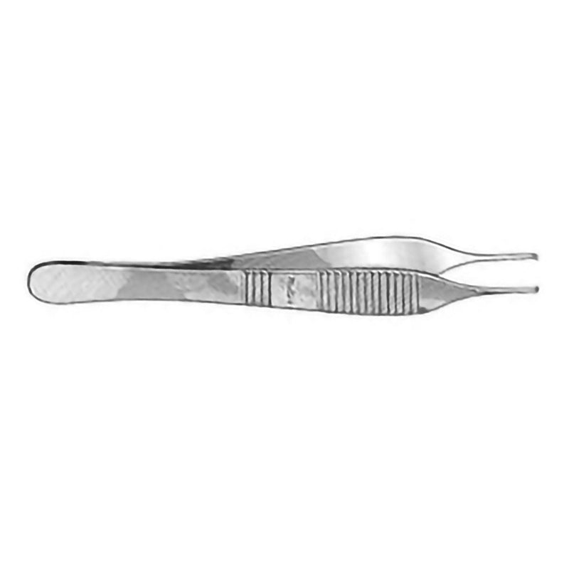 Tissue Forceps Adson 4-3/4 Inch Length Floor / Office Grade Stainless Steel NonSterile NonLocking Thumb Handle Straight 1 X 2 Teeth 