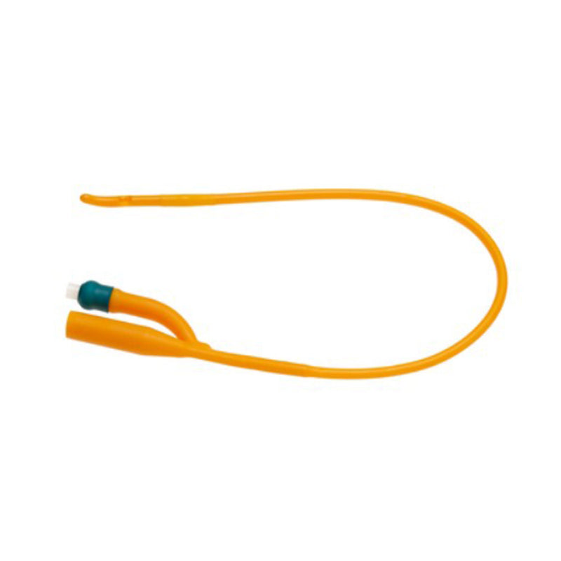 Foley Catheter Rusch PureGold 2-Way / Tiemann / One Eye Coude Tip 30 cc Balloon 20 Fr. PTFE (Teflon) Coated Latex (Box of 10)