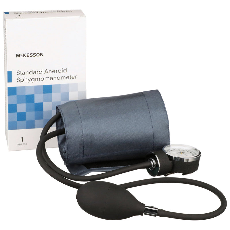 McKesson Aneroid Sphygmomanometer with Cuff, 2-Tube, Pocket-Size, Medium Cuff (Case of 20)