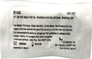 IV Extension Set ICU Small Bore 12 Inch Tubing (Case of 50)