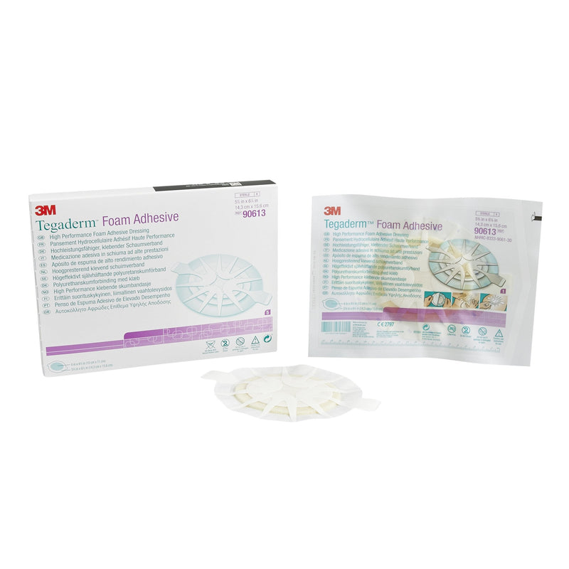 Solventum Corporation 3M Tegaderm High Performance Adhesive w/ Border Foam Dressing, 14.3 x 15.6 cm (30/CS) 