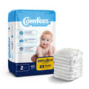 Comfees Premium Diapers, Unisex, Baby, Tab Closure, Size 2 (Case of 168)