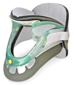 Rigid Cervical Collar Aspen Vista Preformed Adult One Size Fits Most Two-Piece / Trachea Opening Adjustable Height Adjustable Neck Circumference 