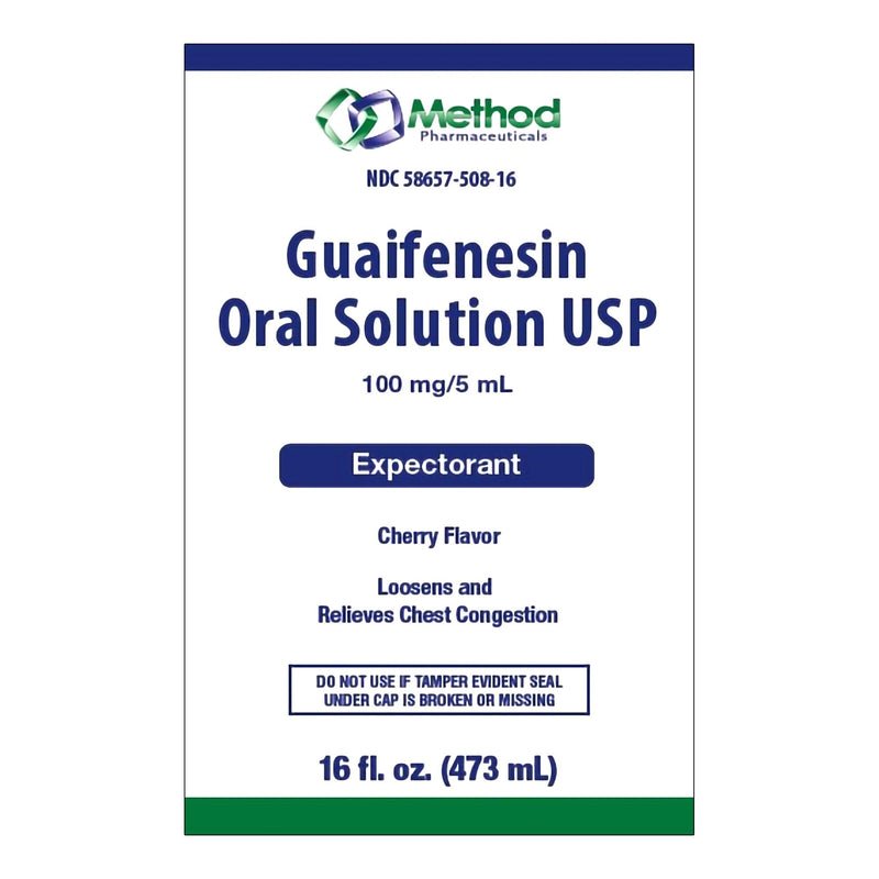 Method Pharmaceuticals Method Pharmaceuticals Guaifenesin Liquid, 16-ounce bottle 