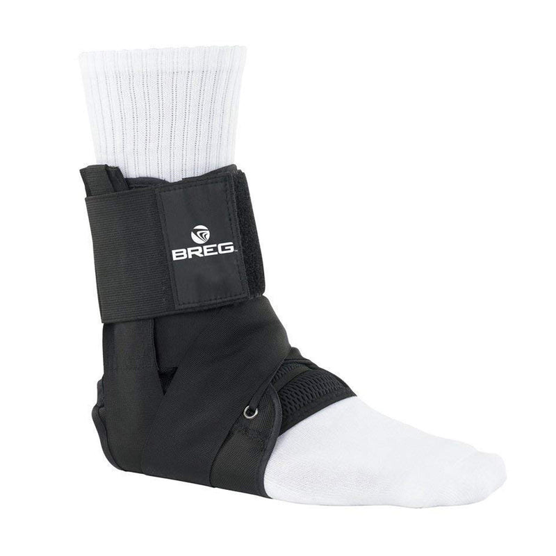 Ankle Support Breg Large Figure-8 Strap / Lace-Up Closure Left / Right Foot (Each)