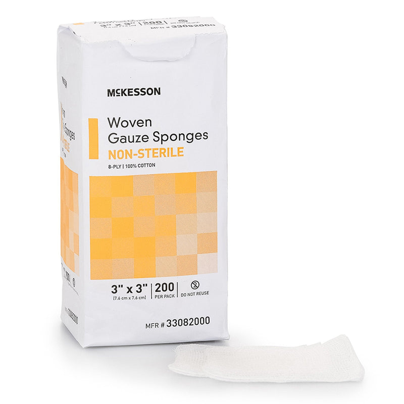 McKesson Brand McKesson Gauze Sponge, 3 x 3 Inch, Eight Ply (4000/CS) 