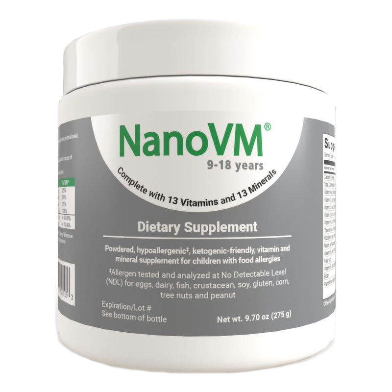 Solace Nutrition NanoVM 9 – 18 Years Dietary Supplement, 275-gram jar 