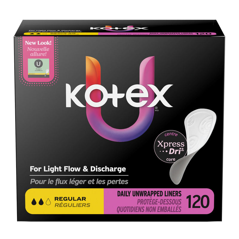 Panty Liner U by Kotex Light Absorbency (Case of 480)