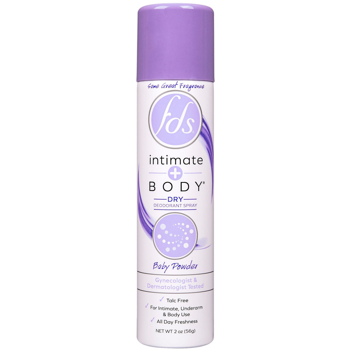 Deodorant FDS Intimate+Body Aerosol Spray 2 oz. Baby Fresh Scent (Each)