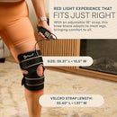 Light Therapy Knee Brace BioRecover One Size Fits Most Hook and Loop (Each)