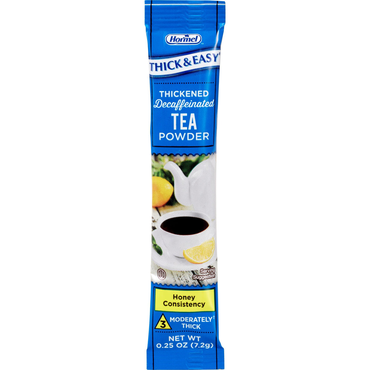 Thick & Easy Decaffeinated Tea Honey Consistency Thickened Beverage (Case of 72)
