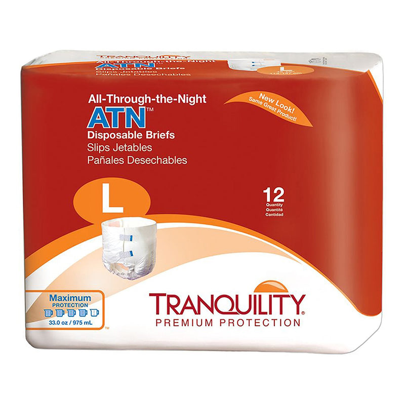Principle Business Enterprises Tranquility ATN Incontinence Brief, Large (96/CS) 