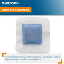 Super Absorbent Charcoal Dressing McKesson Square 4 X 4 Inch With Border Sterile (Case of 240)