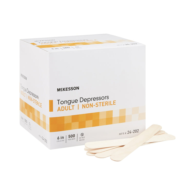 McKesson Tongue Depressors for Adult Use, Nonsterile (Case of 5000)