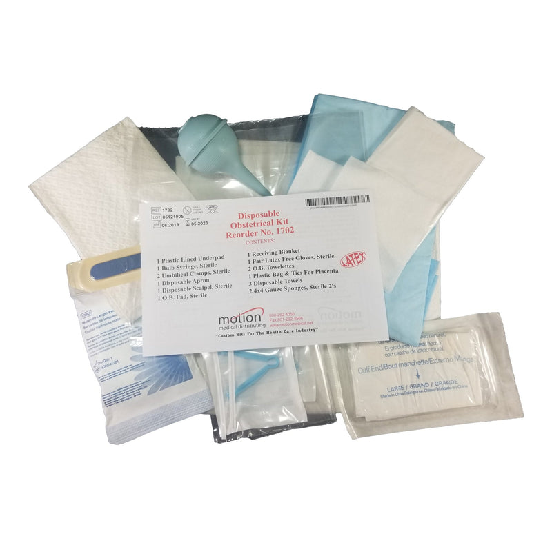 Motion Medical Distributing Emergency O.B. Kit (10/CS) 