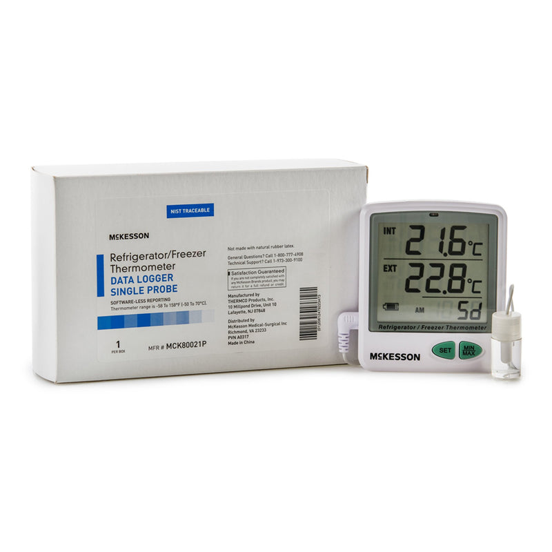 McKesson Datalogging Refrigerator/Freezer Thermometer, -58° to +158° F (Each)