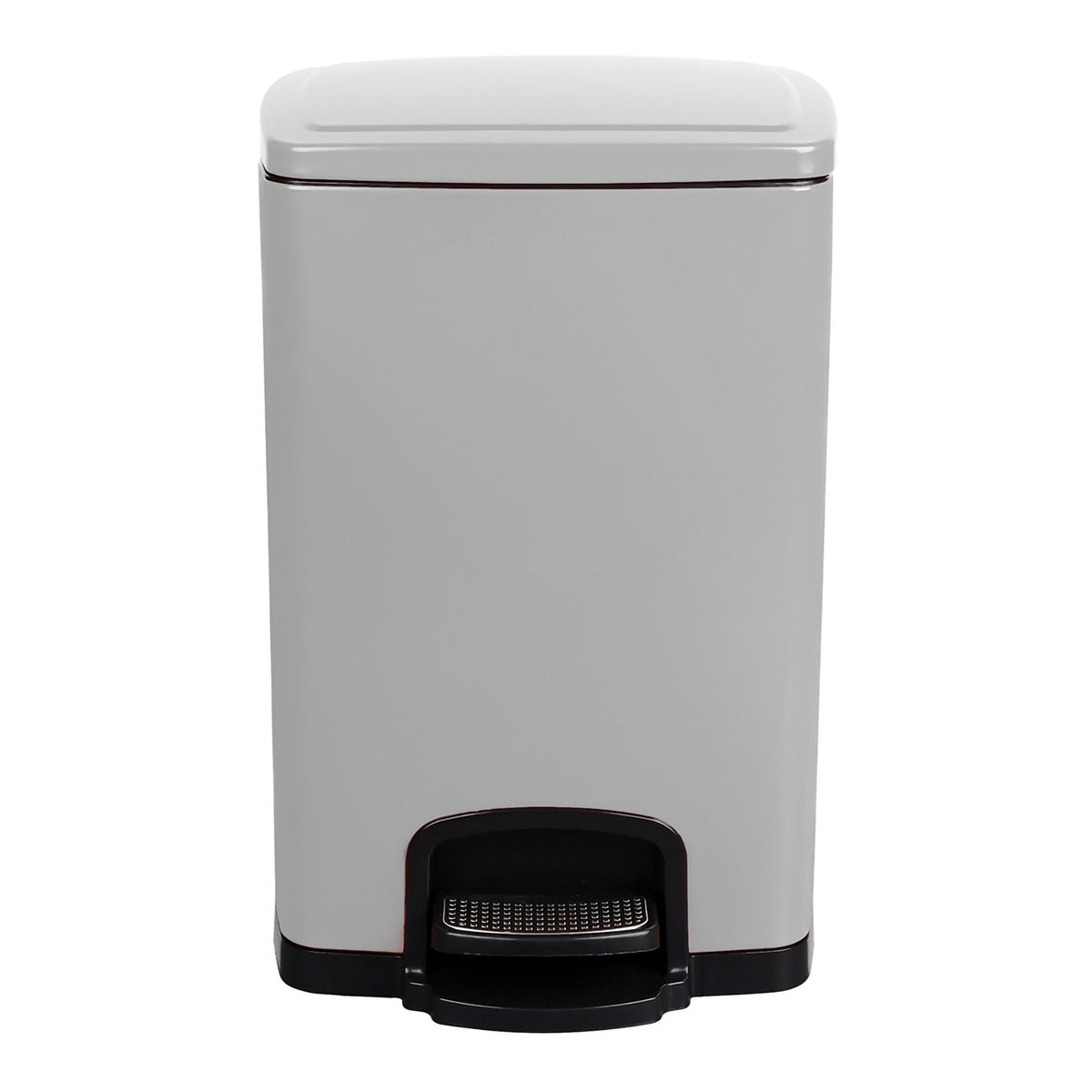 McKesson White Square Step-On Trash Can, 5 gallon (Case)