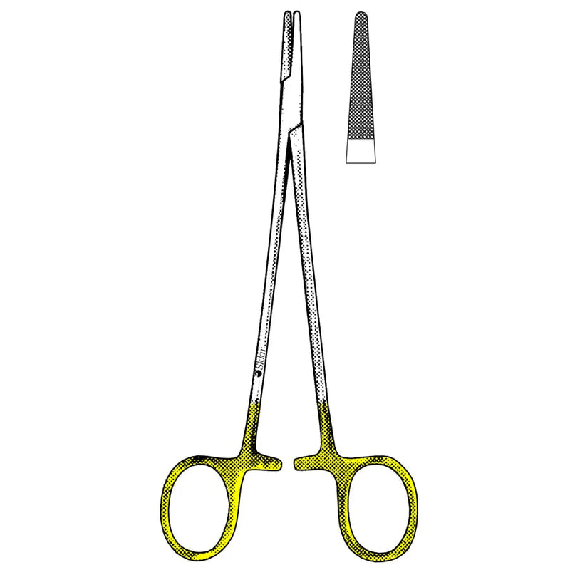 Sklar TC DeBakey Needle Holder (CensiTrac Marked) - 6-1/2", Serrated, Delicate - 21-8104c 