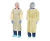 GOWN SMS AAMI L 2 FL BK YW UNVW/ NCK TPE TAB CLOSURE 100/CS