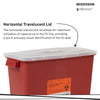 McKesson Prevent Multi-purpose Sharps Container, 3 Gallon, 13.5 x 12.5 x 6 Inch (Case of 12)