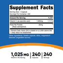 Dietary Supplement nutricost Vitamin C with Rose Hips Vitamin C / Rose Hips 1,000 mg - 25 mg Strength Capsule 240 Per Bottle (12/CS)