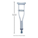 McKesson Brand McKesson Underarm Crutches for Children 3'7" to 4' (10/CS) 
