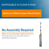 McKesson IV Pole, Three Legs, Two Hooks (Case of 12)