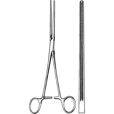 Sklar Glover Coarctation Forceps (CensiTrac Marked) - Straight, 8-3/4" - 52-2082c 