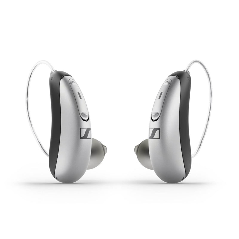 Sennheiser All-Day Clear OTC Hearing Aid, Silver/Black (Case of 6 Boxes)
