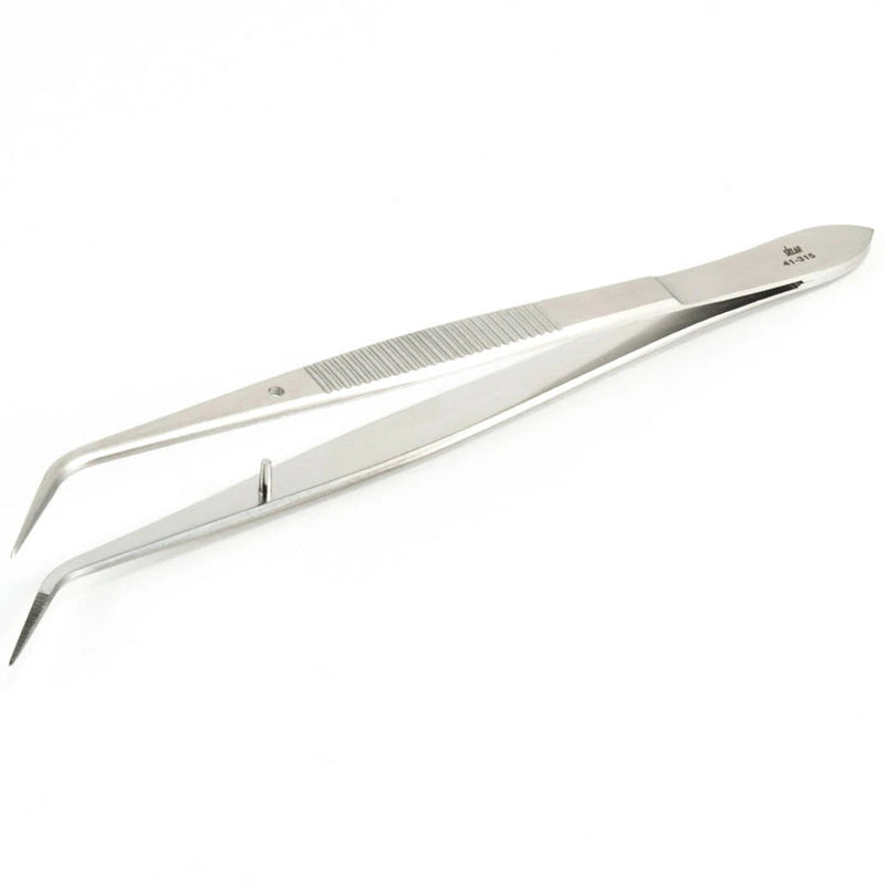 Sklar Perry Cotton Pliers - 5", Angled, Serrated,