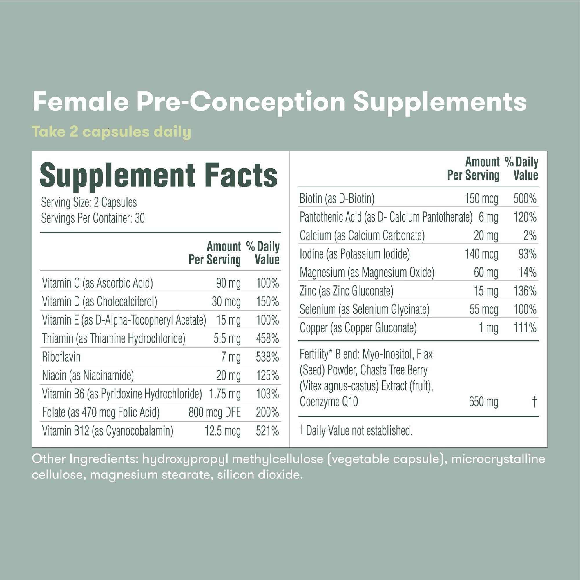 Fridababy LLC Frida Fertility Pre-Conception Supplement (720/CS) 