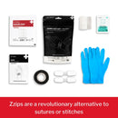 Med Packs Zzips First Aid Kit for Cuts, Lacerations in Portable Pouch 