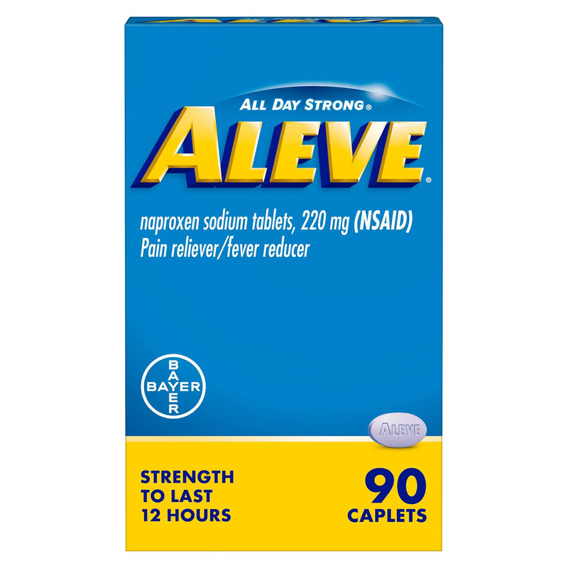 Aleve Naproxen Sodium Caplets (Bottle of 90)