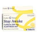 Foster & Thrive Stay Awake Caffeine 200 mg Tablets (Box of 16)