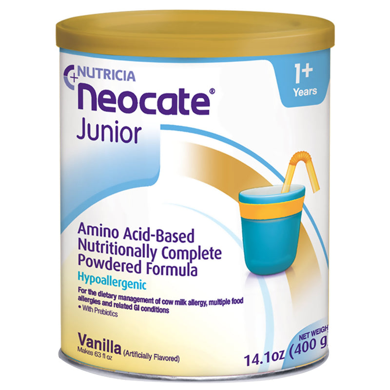 Neocate Junior Amino Acid–Based Powdered Formula, Vanilla, 14.1-ounce can (Case of 4)