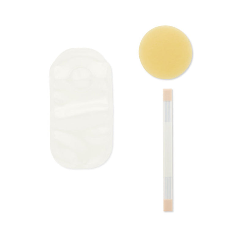 Pouchkins One-Piece Transparent Colostomy Pouch for Preemies, up to 15mm Stomas (Box of 15) 