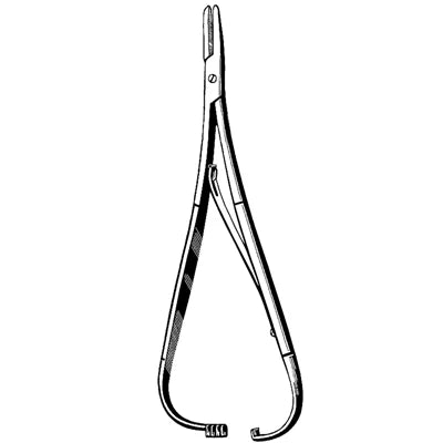 Merit Mathieu Needle Holder - 5-1/2", Serrated - 97-883